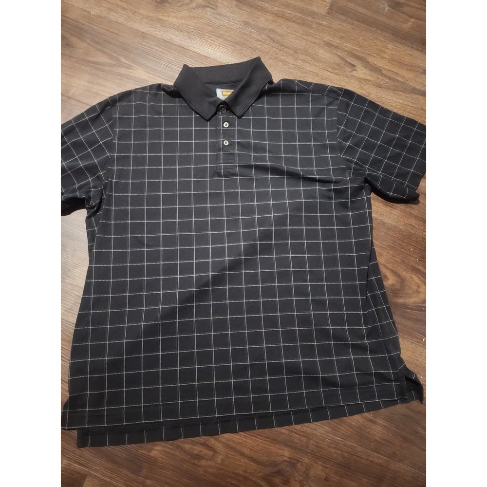 Foundry Supply Quick-Dri Black Short Sleeve Cotton Blend‎ Polo Shirt Men's 2XL